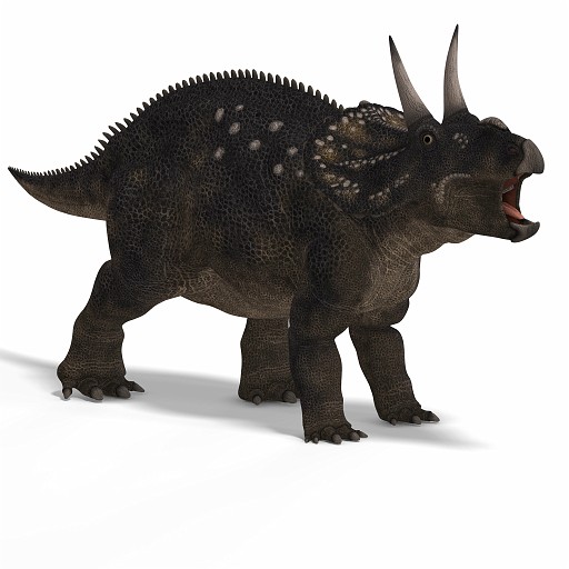 Diceratops DAZ 04A_0001.jpg - Dinosaur Diceratops With Clipping Path over white